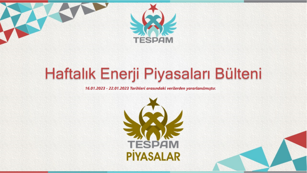 Haftalık Enerji Piyasası Bülteni 24.01.2023